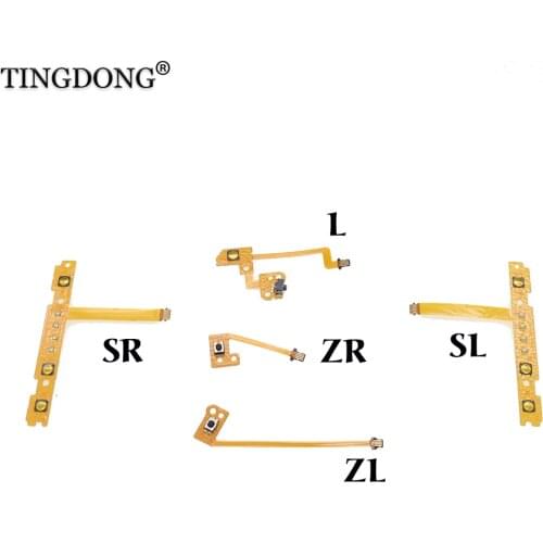100pcs Repair SL SR ZL ZR L Button Ribbon Flex Cable for Nintendo NS Switch Joy-Con L R Button Key for JoyCon Controller parts