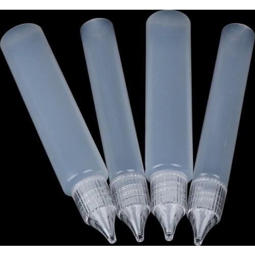 2PCS 15/30ml Reuse Plastic Glue Applicator Needle Squeeze Bottle for DIY Craft Tool