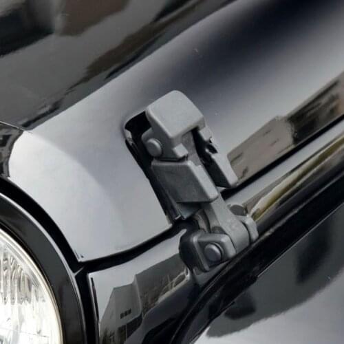 2x Car Hood Catch Lock Latches Buckle ABS Fit for jeep Wrangler JK Unlimited Accessories Lock Protect 2007-2016