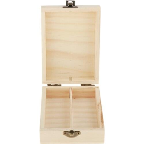 2 Slots 50ML Wooden Box Storage Case Essential Oil Display Holder Organizer