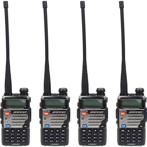 4 Pcs BAOFENG UV-5RE Dual Band VHF UHF Amateur Handheld Two Way Radio FM Transceiver Ham walkie Talkie Portable Interphone