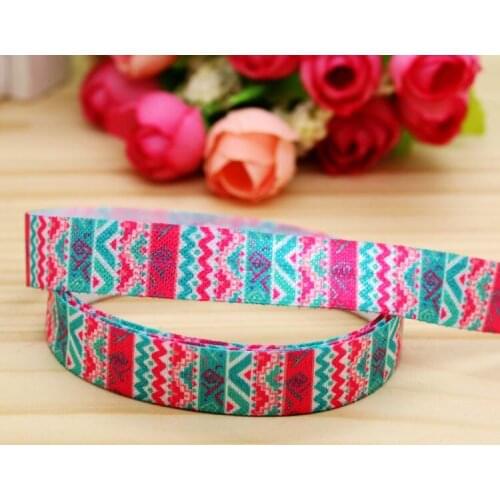 5/8'' Free shipping Fold Elastic tribal printed headband headwear hairband diy decoration wholesale OEM H5138