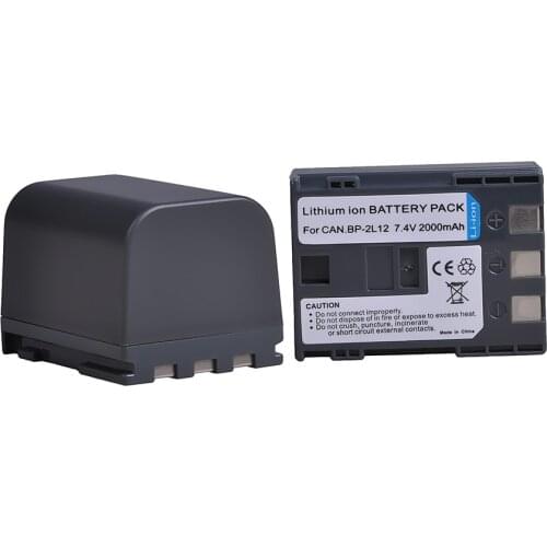 New 2000mAh 7.4V BP-2L14 BP-2L13 BP-2L12 Camera Battery for Canon ZR960 ZR950 ZR930 HG10 HV20 HV30 HV40 DC310 DC320 DC330