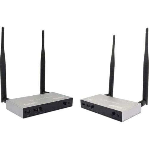 Wireless WiFi HDMI-Compatible Extender 200M 2.4G/5G 1080P Transmitter Receiver USB KVM support 1TX to 4RX or 4TX to 1RX