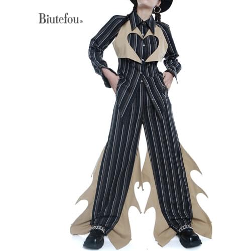 Biutefou Women's Striped Shirts