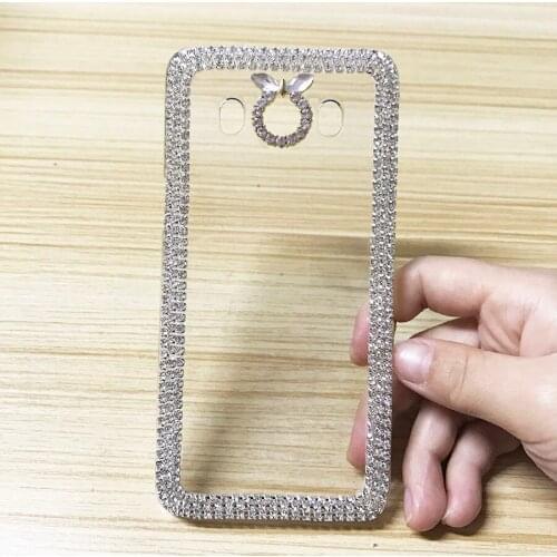 For Samsung Galaxy J3 J5 2016 J7 2016 Case Luxury Rhinestone Hard PC Back Cover Clear Shell Capa New J320F J510F J710F J320 J510