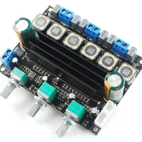 KYYSLB DC10~25V 100W*2+100W TPA3116D2 High-power HIFI Digital Amplifier Board 2.1 Overweight Subwoofer Amplifier Board 4~8 Ohms