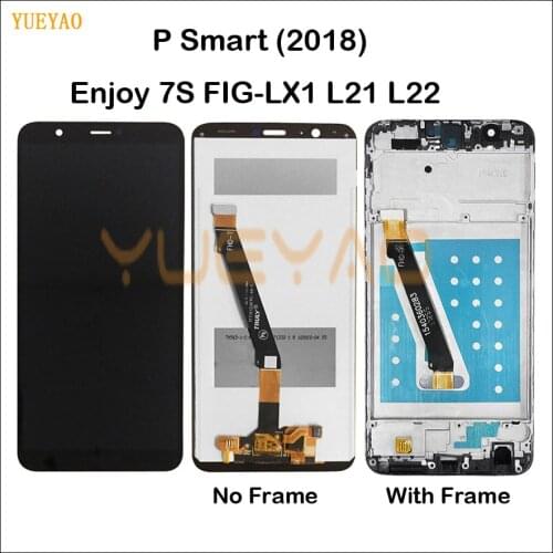 For Huawei P Smart 2018 LCD FIG-LX1/LA1/LX2 LCD Display Touch Screen Replacement Screen for Huawei P Smart/Enjoy 7S Display