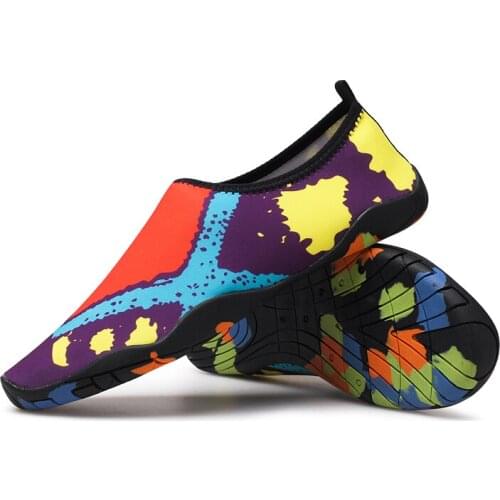 Summer Lovers Aqua Shoes Outdoor Upstream Swimming Diving Yoga Beach Shoes Breathable Water Shoes Plus Size for Men Women