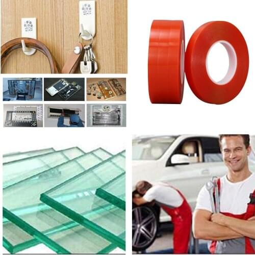 50 Meter High Temperature Resistance PET Double Sided Tape No Trace Transparent Heat Resistant Strong Double-Sided Adhesive Tape