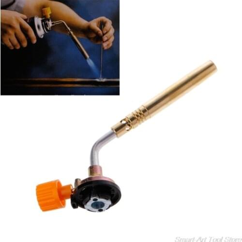 Flamethrower Burner Butane Gas Blow Torch Hand Ignition Camping Welding BBQ Tool F25 21 Dropshipping