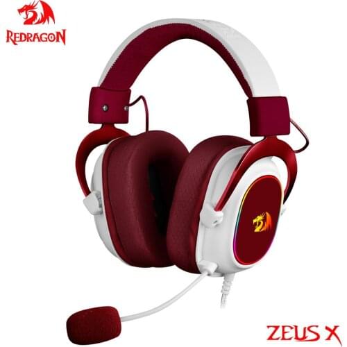 REDRAGON ZEUS X RGB Gaming USB Headphone Noise cancelling, 7.1 Surround Compute headset Earphones Microphone for PC PS4 H510