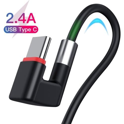180 Degree Micro USB Type C Cable Fast Charging Wire for Samsung Galaxy S8 S9 Plus Huawei Mobile Phone USB C Charger Cable