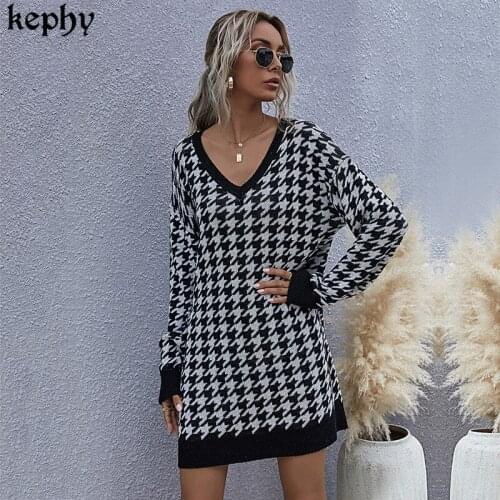 Модные платья в клетку Kephy China At AliExpress