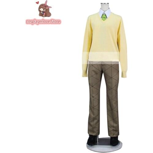 Demon Slayer: Kimetsu no Yaiba Agatsuma Zenitsu Cosplay Costume for Halloween Christmas Costume