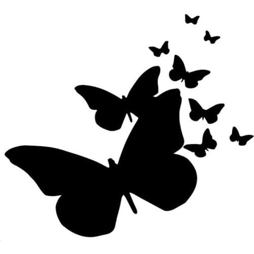 Creative Butterfly Car-Sticker Automobiles Motorcycles Window Bumper Laptop Vinyl Decal PVC Decorative Goods Apply To Car Window