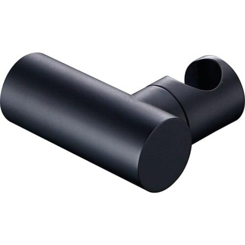 Bathroom Shower Head Bracket Brass Wall-Mounted Black Durable Portable Shower Holder Bath Accessories