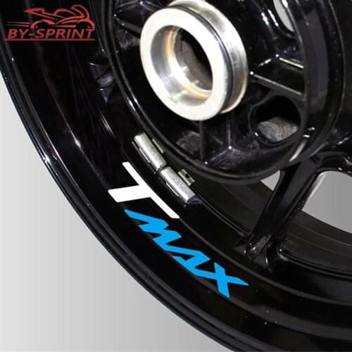 MOTO Logo Stickers Motorcycle Decorative Wheel Logo Reflective Waterproof Decal Sticker Multiple Colour For TMAX T-MAX tmax