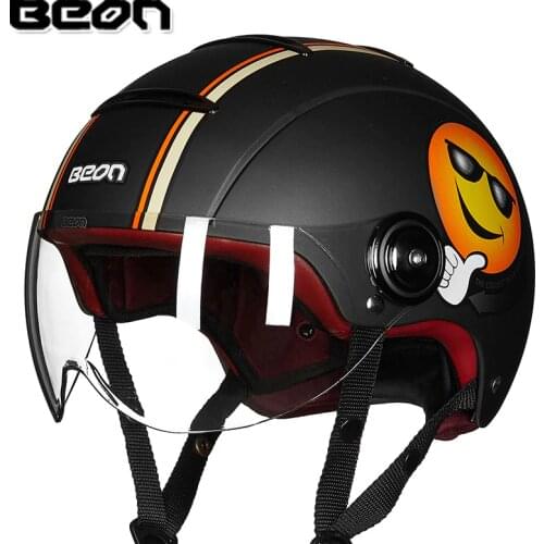 BEON B-105 motorcycle half helmet vintage capacete retro motocicleta motorbike scooter summer casco for men women ECE Approved