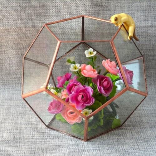 New Glass Geometric Terrarium Box Tabletop Succulent Plant Planter Case Home Decor Gift Wedding Supply Garden Bottles Terrariums