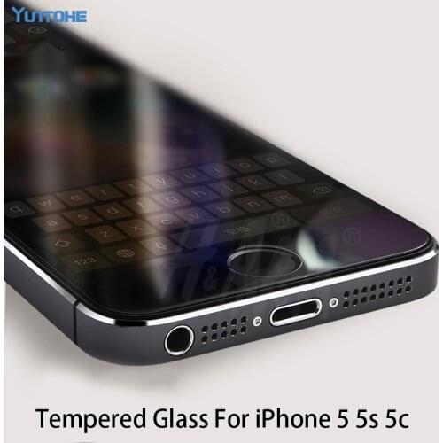 New 0.3mm 2.5D Ultrathin Premium Tempered Glass For iPhone 5 5s 5c Screen Protector Protective Film 100pcs/lot