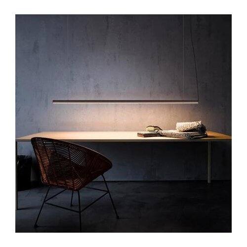 Simple Line Metal Lights LED Pendant Lamp Modern Golden Luxury Dining Table Hanging Lamps Black/white Office Strip Light Fixture