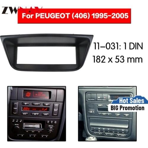Car DVD Player frame For 1995-2005 PEUGEOT 406 1DIN Auto Radio Multimedia NAVI fascia