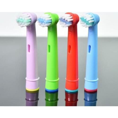 4pcs Replacement Kids Children Tooth Brush Heads For Oral-B Electric Toothbrush Fit Advance Power/Pro Health/Triumph/3D Excel