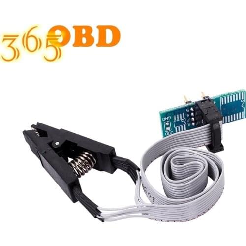 SOIC8 SOP8 Flash Chip IC Test Clip with SPI Cable Programmer BIOS TL866A/CS