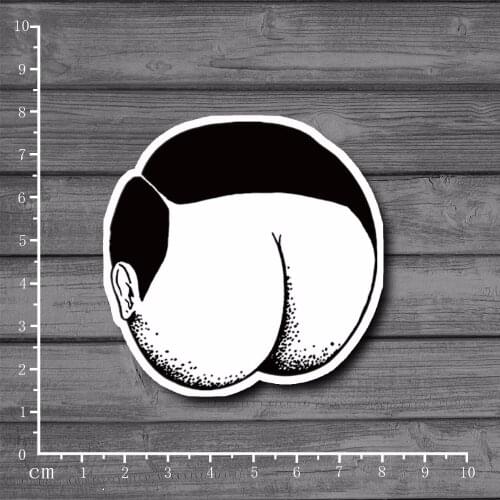 Funny ass face Waterproof Laptop Notebook Skin Stickers Snowboard Luggag Decal For kid Toy Suitcase Stationery Stickers[single]