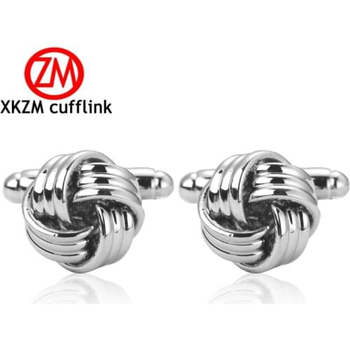 XKZM High quality new products popular in Europe Three strand twist cufflinks French shirts cufflinks wholesale friends gifts