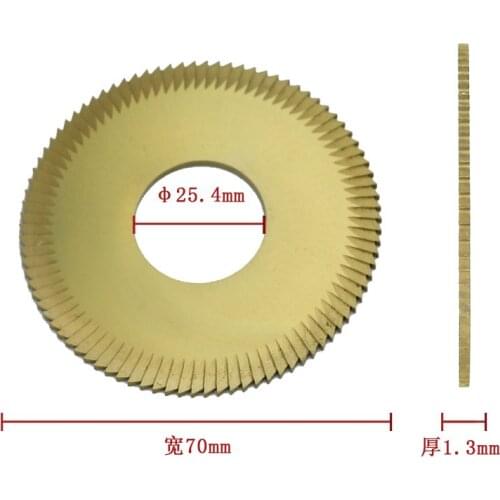100% Wenxing 70mm 25.4mm 1.3mm Key Cutters Blade Cutting Machine Model 100E 100E1 100F Tool Parts