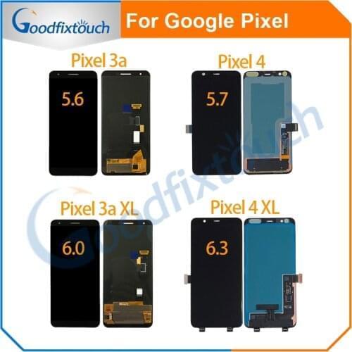 LCD For Google Pixel 4 3a 3 2 XL 2XL 3XL 3aXL 4XL LCD Display Touch Screen Glass Panel Digitizer Assembly Replacement Parts
