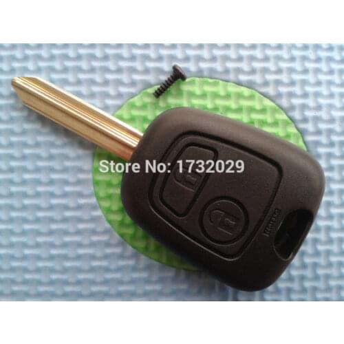 1pcs new Replacement shell blank For Peugeot Partner Expert Boxer 2 Button Key Fob Case with uncut key blade no logo