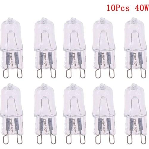 10PCS 120V 25W 40W 60W Oven Light Bulb G9 High Temperature Bulb Steamer Light G9 Oven Lighting Bulb