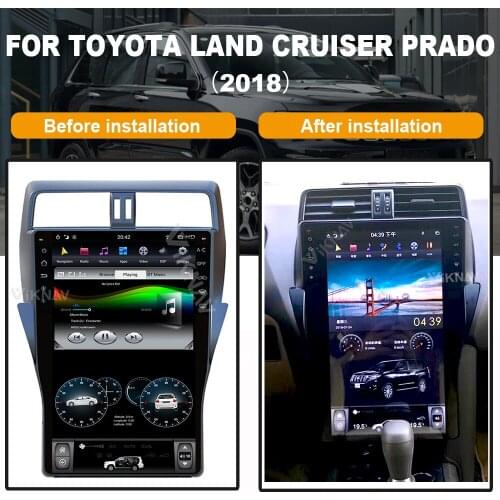 16 inch car GPS Navigation For-TOYOTA Land Cruiser Prado 2018 auto multimedia DVD player stereo FM android system