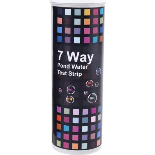 50pcs 7in1 Water Quality Test Strips PH Nitrate Nitrite Chlorine Alkalinity Hardness for Pool Pond Aquarium Tap Fish Tank