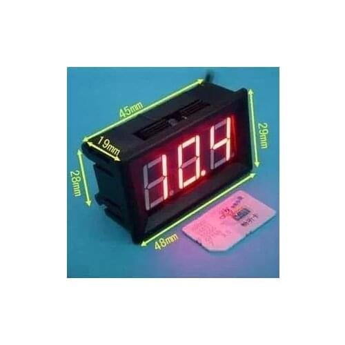 Free Shipping 10pcs S3230 voltmeter 3.2-30V Digital / motorcycle Automotive meter Red reverse polarity protection