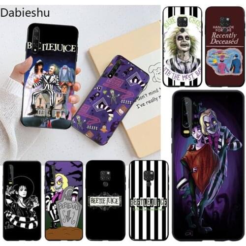 Beetlejuice Handbook Soft Rubber Phone Cover for Huawei P40 P30 P20 lite Pro Mate 30 20 Pro P Smart 2020 prime