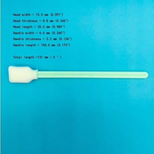200pcs Cleaning swab dx4 dx5 dx6 dx7 printhead Mimaki Mutoh all eco solvent ink brush sponge stick foam tipped JHF uv printer