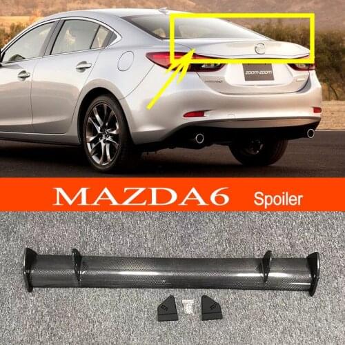 For Mazda 6 2016-2022 Real Carbon Fiber GT-style Car-styling Sporty Rear Trunk Wing Spoiler