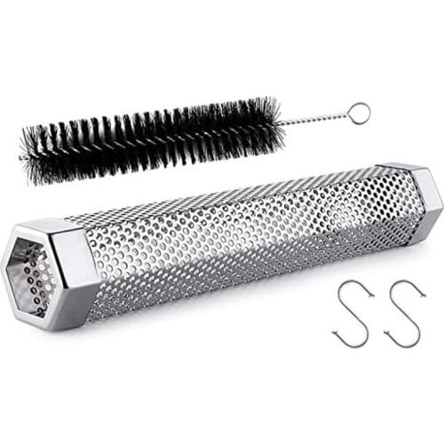 Smoke Tube - 12 Inch Smoke Tube for Pellet Grill 5 Hours of Billowing Smoke, Pellet Smoker Tube for All Grill or Smoker