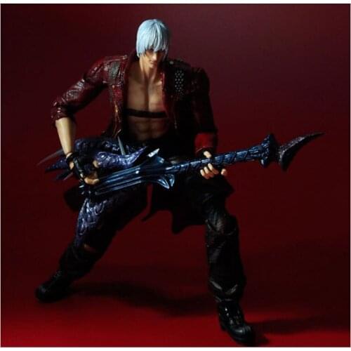 25CM Devil May Cry Dante Figure Doll Statue PVC Action Figure Collectible Model Toy Gifts Toys Anime Figure Model for Fans Gift