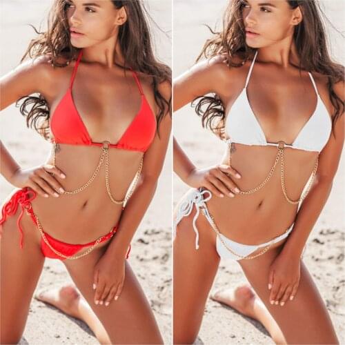 FlowerDance Swimwear Bikini Split Field Two Piece Swimsuit White Bikini 2020 New Swimming Suit for Women Sexy Bikini Set