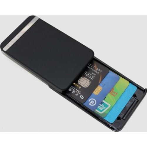 2020 Hot Brand Ingenious RFID Blocking Wallet Bank Credit Card Holder Business Card Case Slide Automatic Credit Card Protector