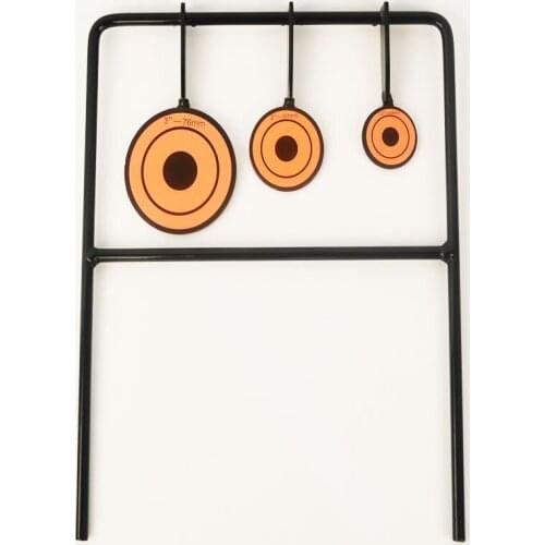 Metal Animal Shooting Target Slingshot Hunting Catapult Practice Self Resetting Spinning Three Targets