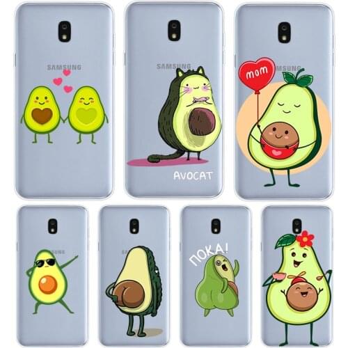 Cute Avocado Food For Samsung Galaxy J8 J7 Duo J6 J5 Prime J4 Plus J3 J2 Core 2018 2017 2016 Phone Case Cover
