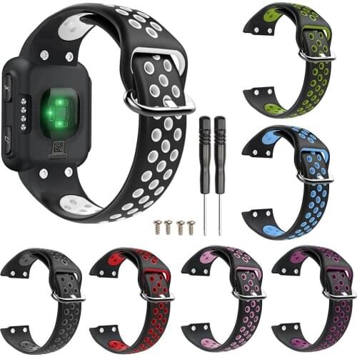 New Arrival Replacement Soft Silicone Smart Watch Band Wrist Strap for Garmin Forerunner 35