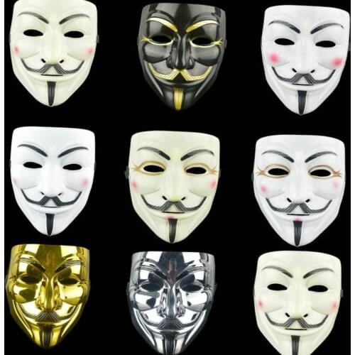 New Anonymous Steampunk Horror Scary Cosplay Halloween Masks for The Face Party Decor Mask Masque Props Reusable Masquerade