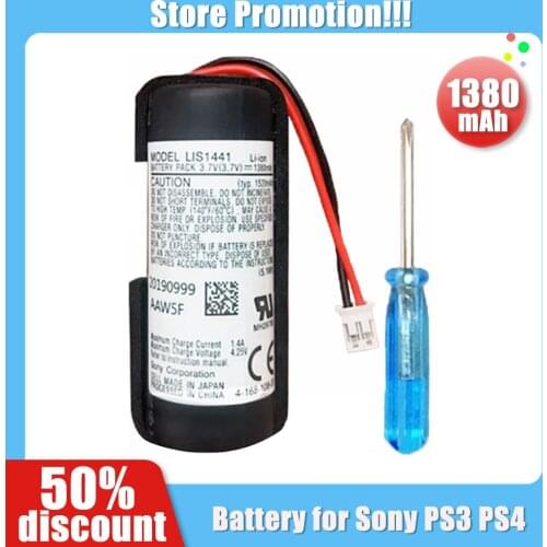 New 3.7V 1380mAh LIS1441 LIP1450 Lithium Rechargeable Battery for Sony PS3 PS4 PlayStation Move Motion Controller Game machine
